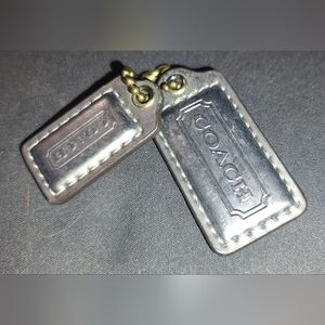 Coach Silver Bag Tags
